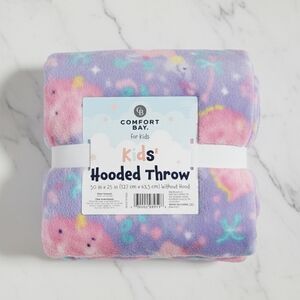 Comfort Bay Kids Hooded Throw in Purple and Pink